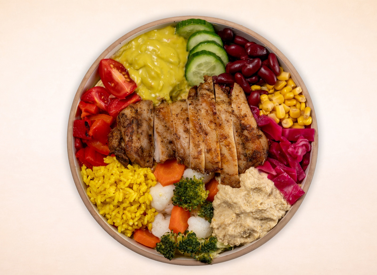 Humuslu Izgara Tavuk Bowl